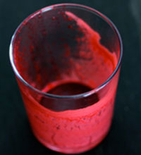 Jus frais de betterave, carotte, pomme et gingembre